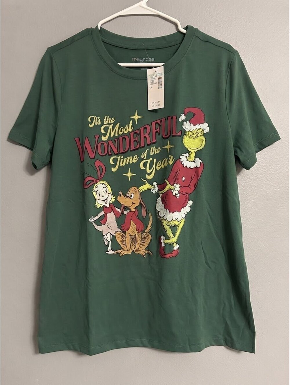 Maurices Classic Fit The Grinch Christmas Graphic Tee Size 0X NWT